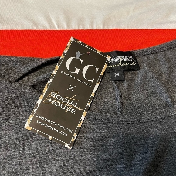 Gameday Couture Clemson Tigers Lightweight Tunic Top Grey, Orange and White-M - Picture 8 of 10